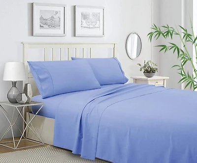 Ensemble de draps en mélange de polyester et bambou