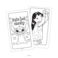 Coffret de jeu Disney Stitch 8 pièces avec petit livre de coloriage et crayons, cartes de vœux pour la Saint-Valentin