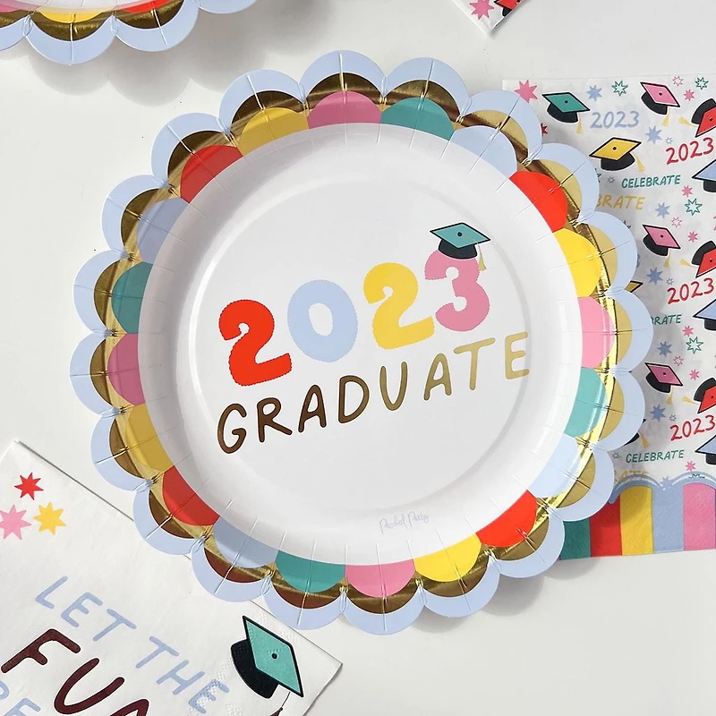 Pack party "graduation time" 10ct 9 "assiette à lunch