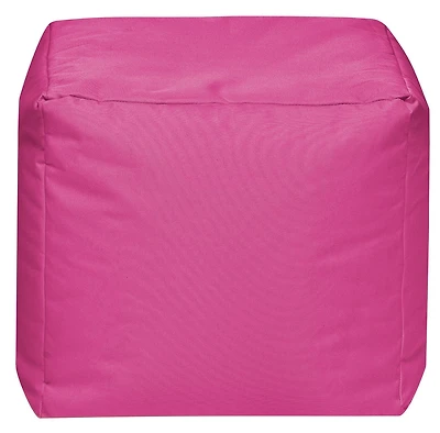 Gouchee Home Cube Brava Rose – Pouf cube hydrofuge rempli de billes de polystyrène, léger et portable, pour salon ou dortoir