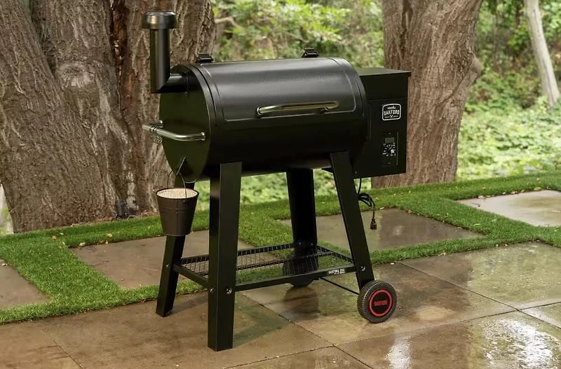 Oakford 28 in. Pellet Grill Smoker in Black