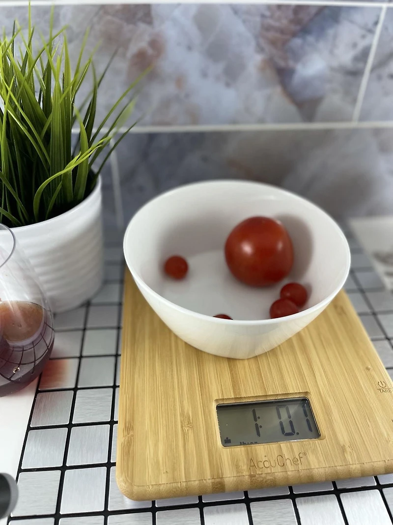 AccuChef Bamboo Kitchen Scale
