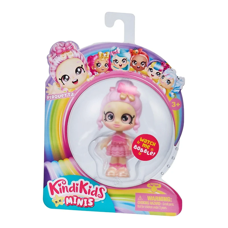 Kindi Kids Minis - Pirouetta - Poupée Miniature avec Tête Branlante