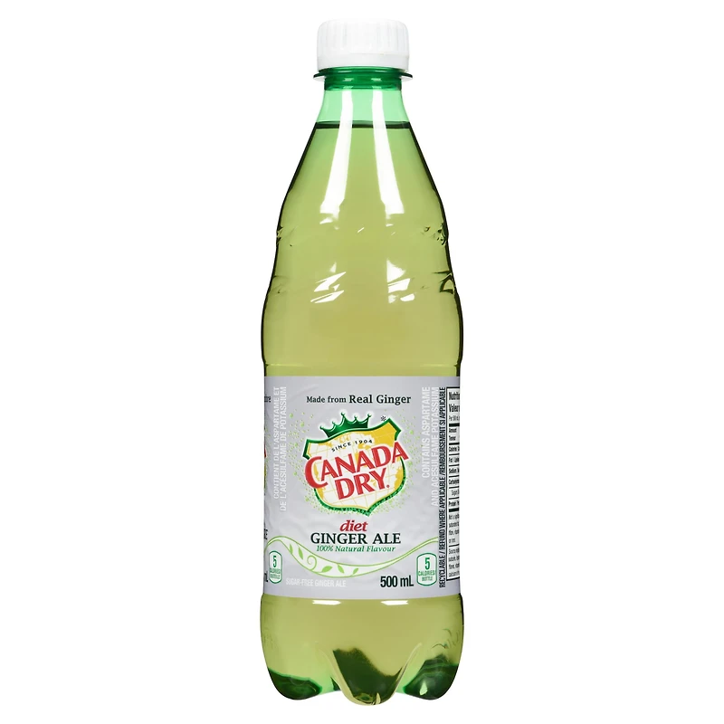 Soda gingembre diète Canada Dry Bouteille de 500