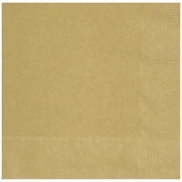 Serviettes de table dorées, 65 ct