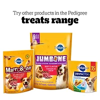 Gâteries pour chiens adultes PEDIGREE Marrobone saveur de bacon et de fromage – avec véritable moelle osseuse, enrichies de vitamines sachet de 680 g