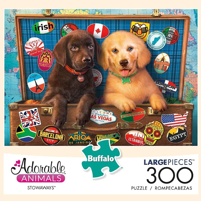 Buffalo Games Adorable Animals: Stowaways 300 Large Piece Jigsaw Puzzle