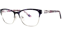 Flat Earth FE 5859 Multicolore Violet Lunettes Ophtalmique