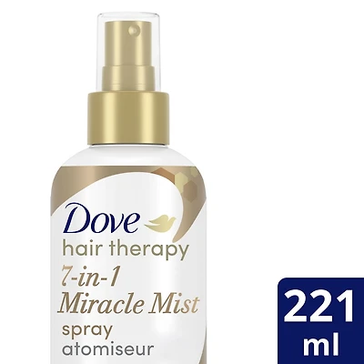 Dove + Vitamin C & Amino Serum 7-in-1 Miracle Mist Leave-In Multitasking Hair Spray, 221ml Leave-In Hair Spray