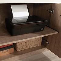 Sauder Dixon City Credenza, Brushed Oak, 432894