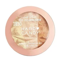 Hard Candy Enlumineur Just Glow, Poudre Compacte, Éclat Scintillant, Or Rose 3 teintes en 1