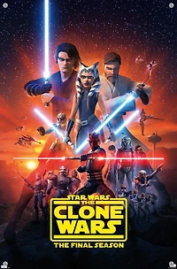 Star Wars: The Clone Wars - Season 7 Key Art Wall Poster with Push Pins