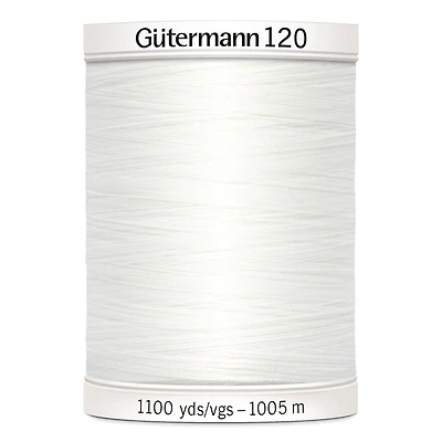 Gutermann 120 100% Polyester All Purpose Thread, 1005 m / 1100 yds