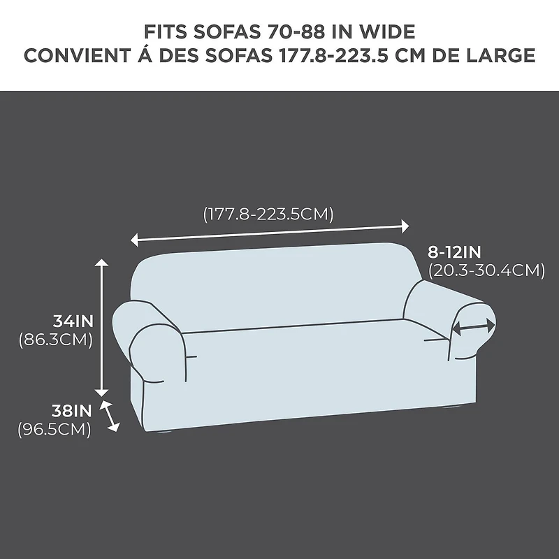 Housse de sofa Pixel Mainstays, lavable à la machine Couleurs assorties