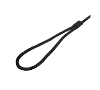 Premium Double Braid Nylon Dock Line with Eye Splice,  1/2" x 25' Boat Rope Docking Line,Black Mooring Rope Dockline for Boat Kayak