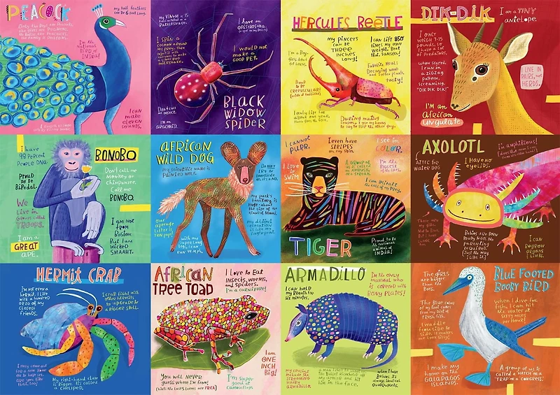 Buffalo Games - Amazing Nature - Unusual Animals - 500 Piece Jigsaw Puzzle