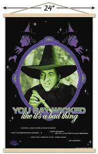 The Wizard Of Oz - You Say Wicked Wall Poster, 22.375" x 34" Framed
