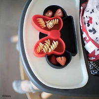 Bumkins Disney Silicone Grip Dish, Suction Plate, Divided Plate, Baby Toddler Plate, BPA Free, Microwave Dishwasher Safe - Minnie Mouse