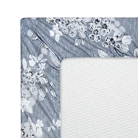 Marina Decoration Ultra Soft Silky Deep Pocket Rich Printed Bedding Rayon from Bamboo All Season Sheet Set with Pillowcases, Romantic Inkwash Floral Pattern