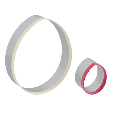 Way to Celebrate 2-Piece Cookie Cutters, Stainless Steel, Egg Shaped