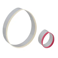 Way to Celebrate 2-Piece Cookie Cutters, Stainless Steel, Egg Shaped
