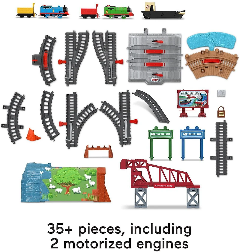 Thomas & Friends Talking Thomas & Percy Train Set - English Edition