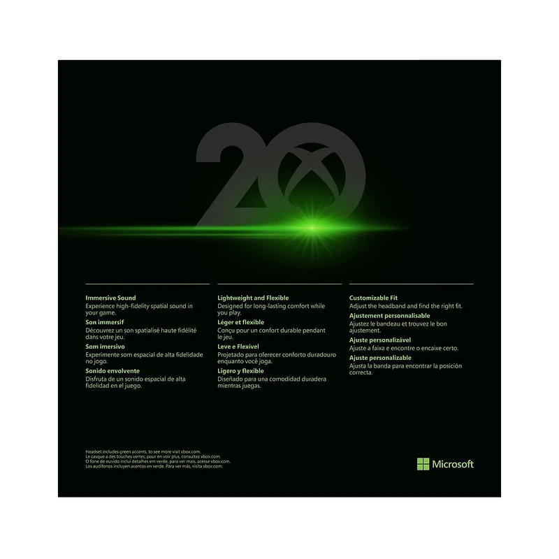 Xbox Stereo Headset – 20th Anniversary Special Edition for Xbox Series X|S, Xbox One, and Windows 10 PCs