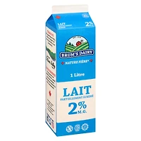 Brum's 2% M.F Partly Skimmed Milk.