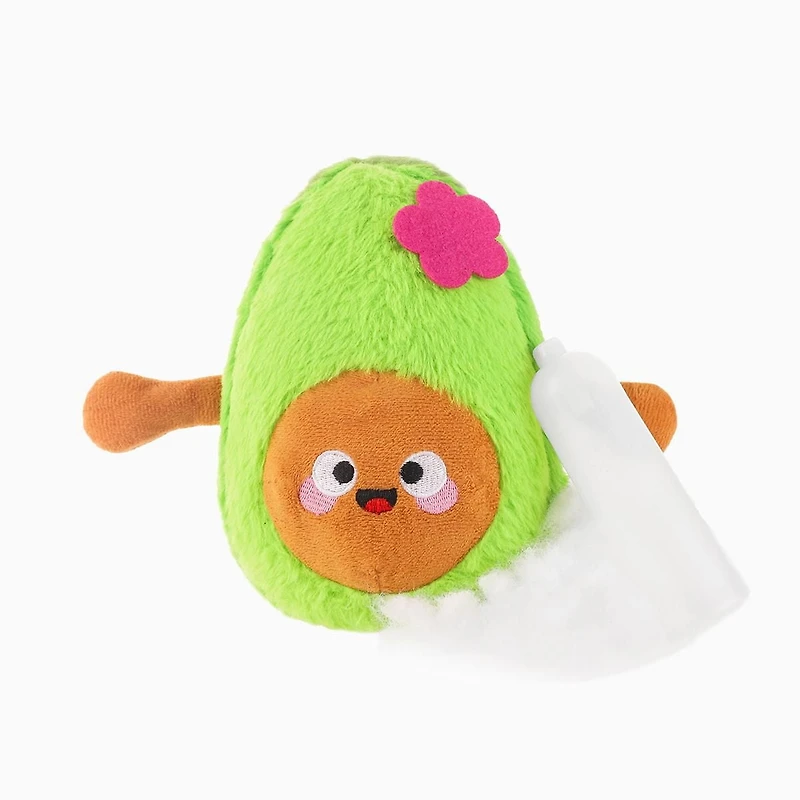 Peluche Hugsmart Beach Daze Summer Avocado pour chien – Peluche et couinante, pour petits et moyens chiens
