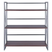 Isa 3-Tier Shelf Graphite and Walnut