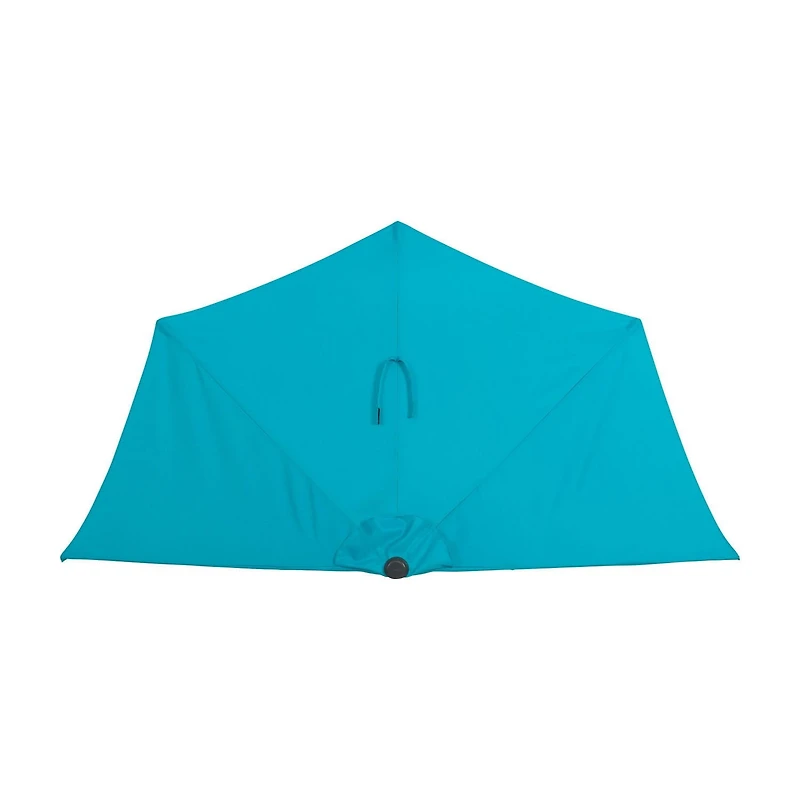 Parasol d'extérieur CorLiving Versa de 2,6 m avec cadre en acier pour petits espaces