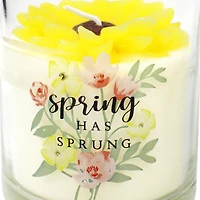 7oz Pineapple Flower Scented Flower in Glass Candle
