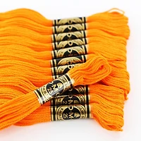 Fil à broder en coton DMC à 6 brins 8m – Orange 6 Brins