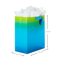 Paquet de 3 grands sacs-cadeaux de 13 po et de papier de soie Hallmark (Dégradé multicolore) – Pour les fêtes, l'Halloween, les showers de bébé, les fêtes prénuptiales