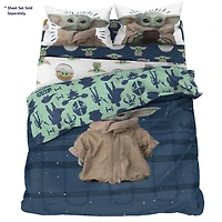 Star Wars: Le Mandalorien 'L'Enfant' Douillette pour Lit 1 ou 2 Places Réversible, 100% Polyester