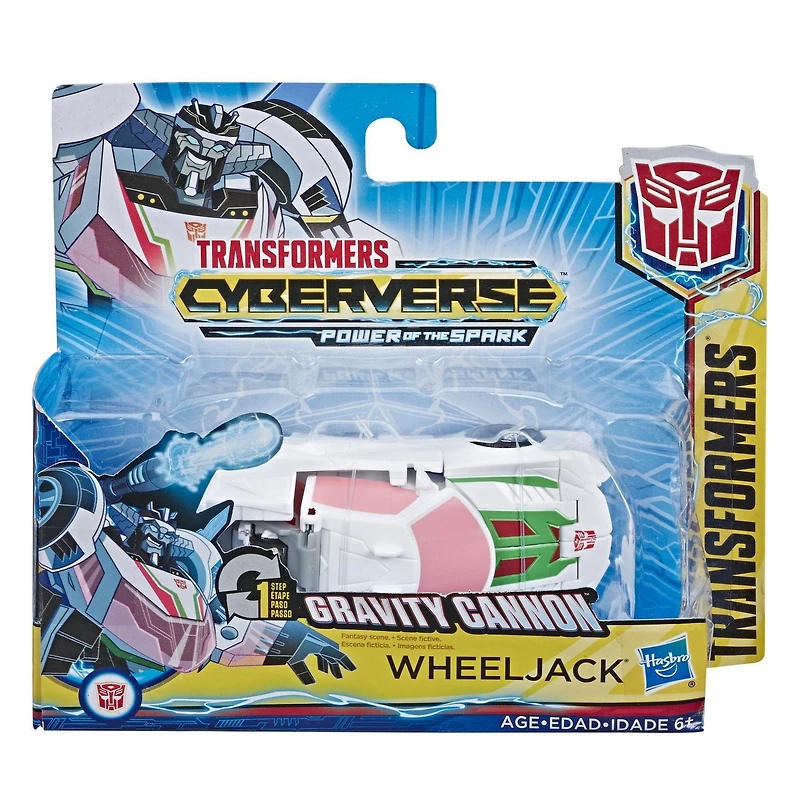 Transformers Cyberverse Action Attackers, figurine Wheeljack de 10,5 cm, conversion 1 étape