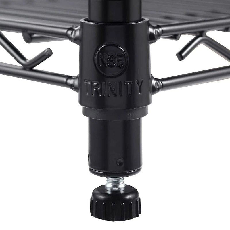 TRINITY 4-Tier Wire Shelving Rack | 48 x 24 x 72 | NSF | Black