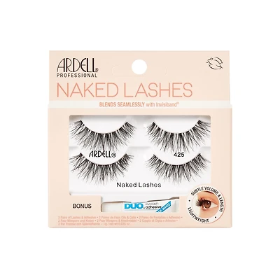 Ardell - Naked Lashes 425 - 2 paquets et 1g d'adhésif pour cils en duo Cils nus 425