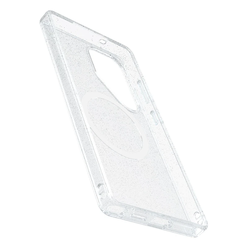 OtterBox Étui Symmetry Clear Magnets Stardust avec Teinte Bleu pour Samsung Galaxy S25 Ultra