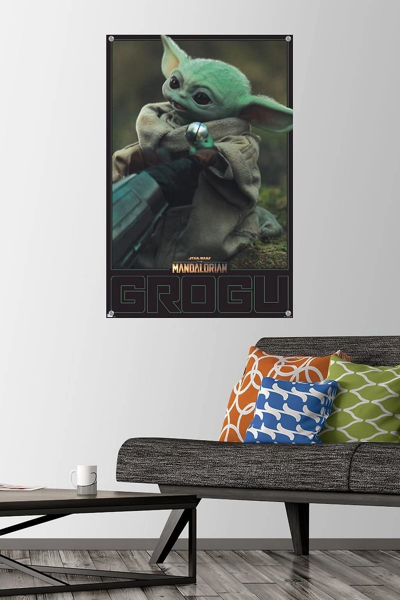 Star Wars: The Mandalorian Season 2 - Grogu Wall Poster, 22.375" x 34" Framed