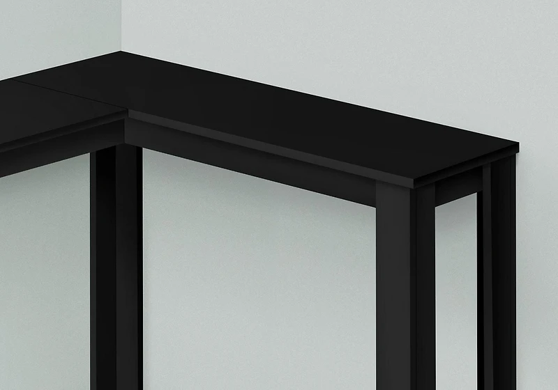 Monarch Specialties Accent Table, Console, Entryway, Narrow, Corner, Living Room, Bedroom, Laminate, Black, Transitional