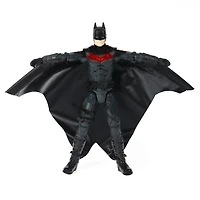 DC Comics, Figurine articulée Wingsuit Batman de 30,5 cm avec effets lumineux et répliques, ailes rétractables, Jouets pour enfants à collectionner du film Batman pour garçons et filles à partir de 3