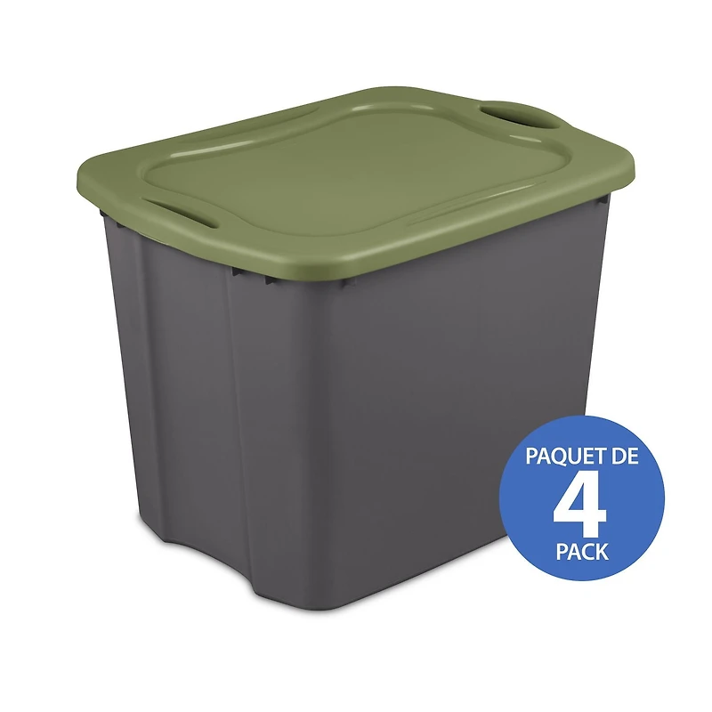 Sterilite Boîte de Rangement 90 L EZ Carry - 4PK