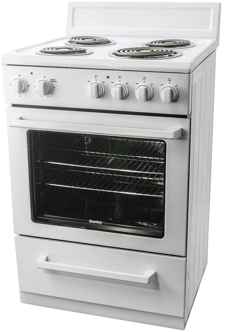 Danby DERM240WC 24" Wide Electric Range in White