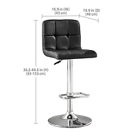 Tabouret de bar pivotant matelassé Hometrends Tabouret de bar pivotant Hometrends