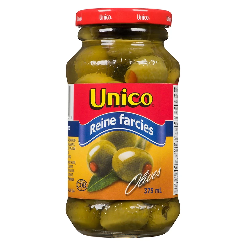 Olives reines farcies d'Unico 375 ml