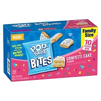 Kellogg's Pop-Tarts Bites Mini Pastries Confetti Cake Flavour Family Size Box of 10 Pouches