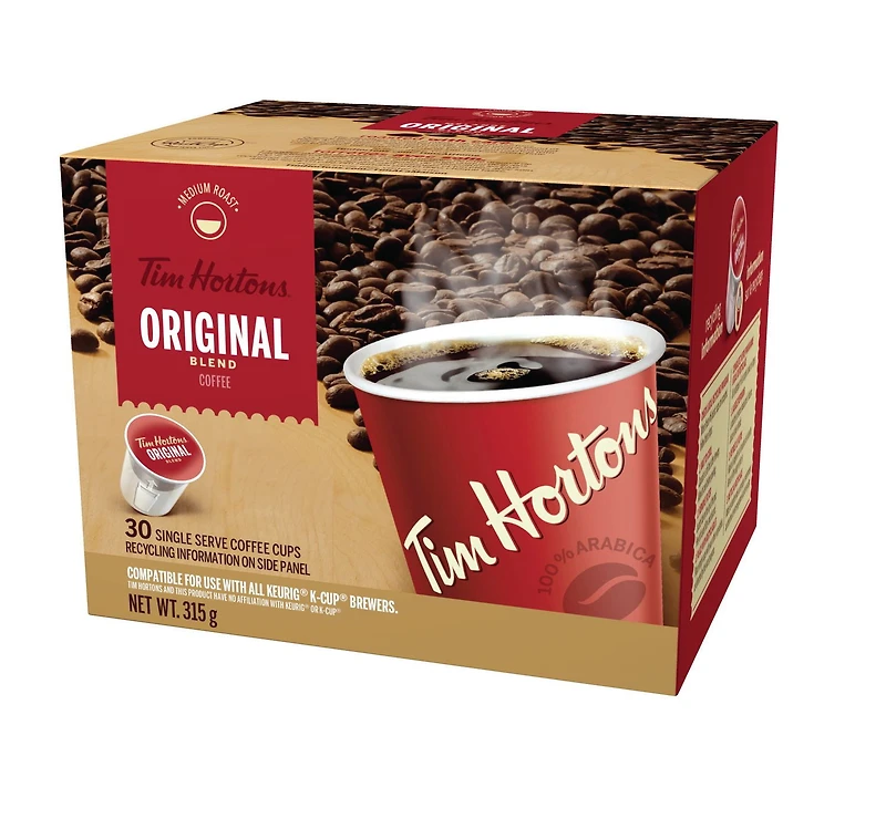 Tim Hortons Original Blend Coffee, 30 Servings, 315 g