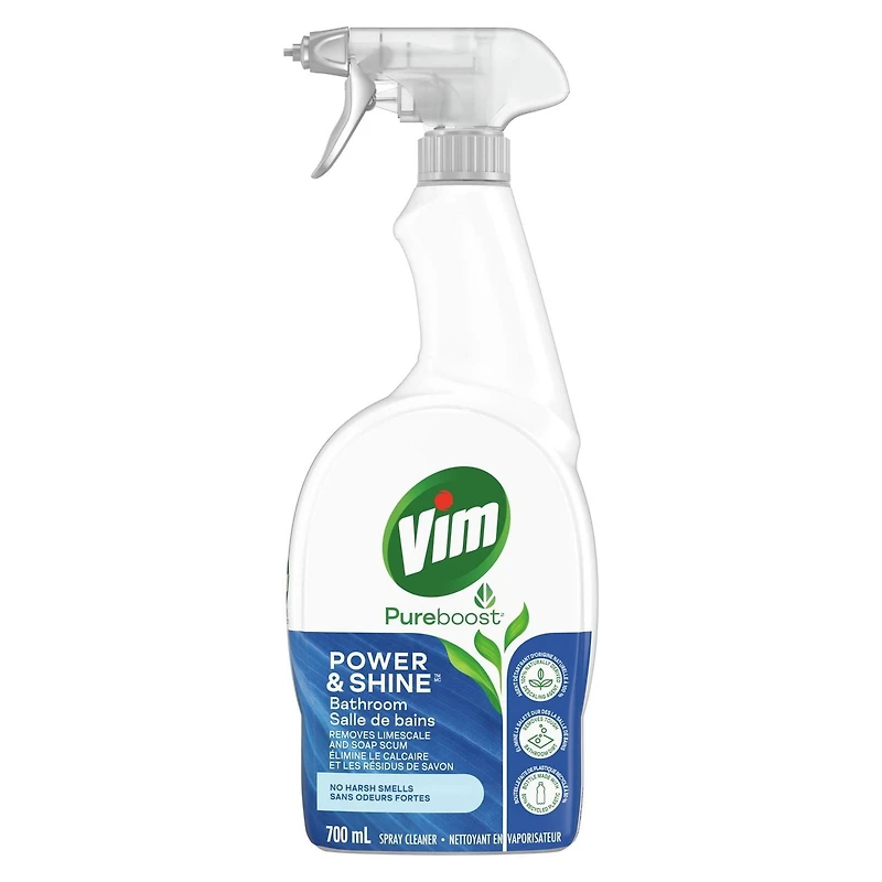 Vim Power & Shine Bathroom Spray Cleaner, 700 ml Spray Cleaner