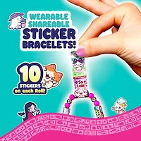 Sticki Rolls Sticki Book - Wearable & Shareable Sticker Bracelet + Collection Book - 120 Mini Stickers - 50 Activity Pages - 1000+ Sticker Designs